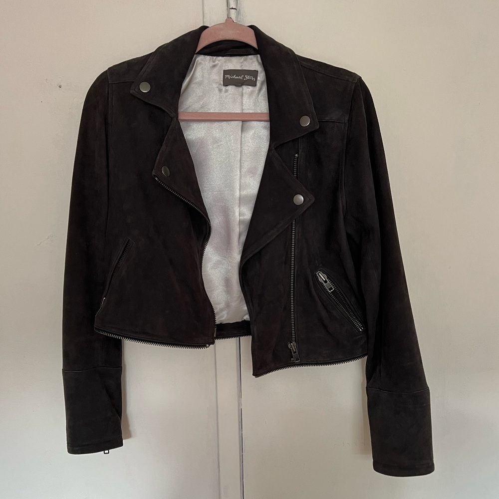 Michael stars gray suede jacket